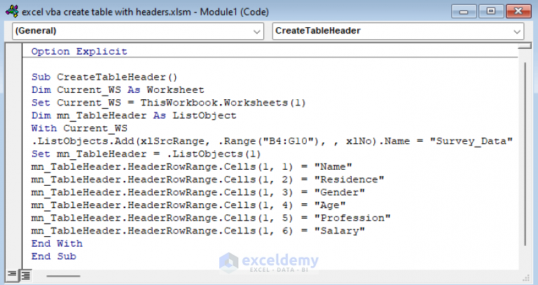 how-to-create-a-table-with-headers-using-excel-vba-2-methods