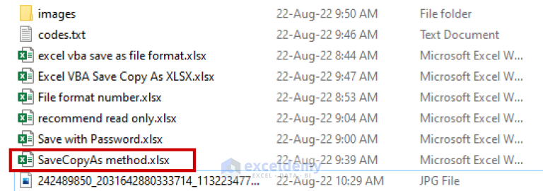 How to Save a Copy as XLSX Using Excel VBA (5 Suitable Ways)