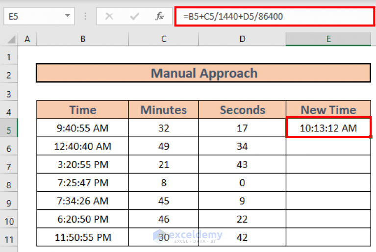 How To Add Minutes And Seconds In Excel 3 Easy Methods 