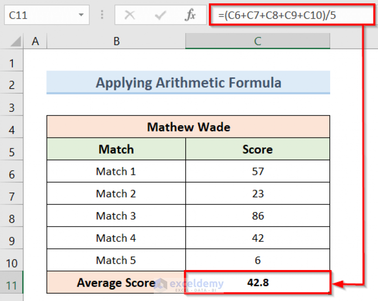 how-to-calculate-average-score-in-excel-7-suitable-ways