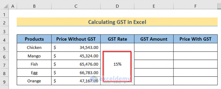 how-to-calculate-gst-in-excel-with-easy-steps-exceldemy