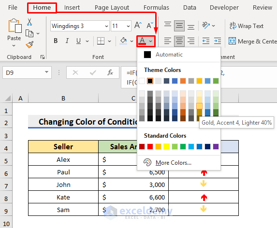 how-to-change-conditional-formatting-icon-set-color-in-excel