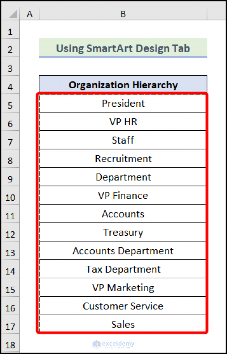 how-to-create-an-organizational-chart-in-excel-from-a-list