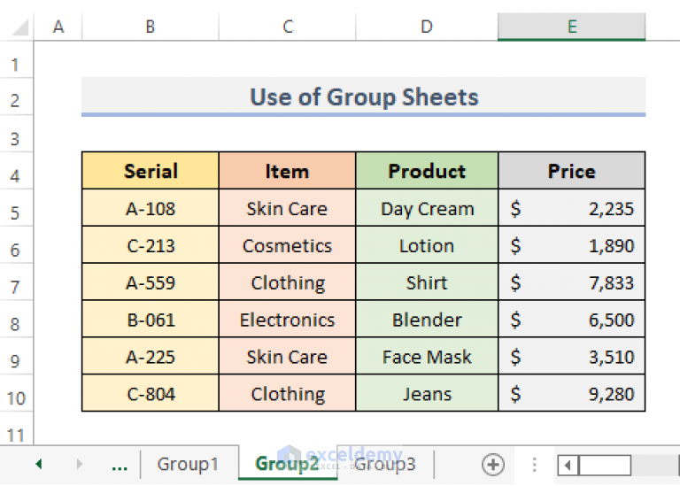 How To Create Multiple Sheets With Same Format In Excel 4 Ways 1416