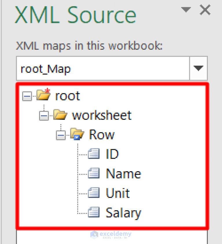 How To Create Xml Mapping In Excel 9 767x844 