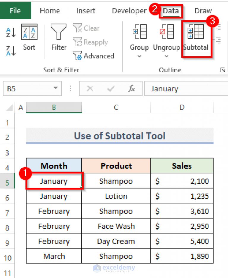 How To Group And Summarize Data In Excel 3 Suitable Ways 