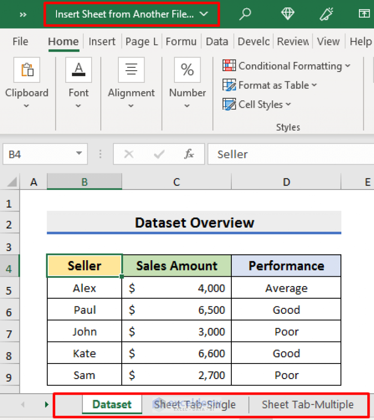 How to Insert Sheet from Another File in Excel (3 Easy Ways)