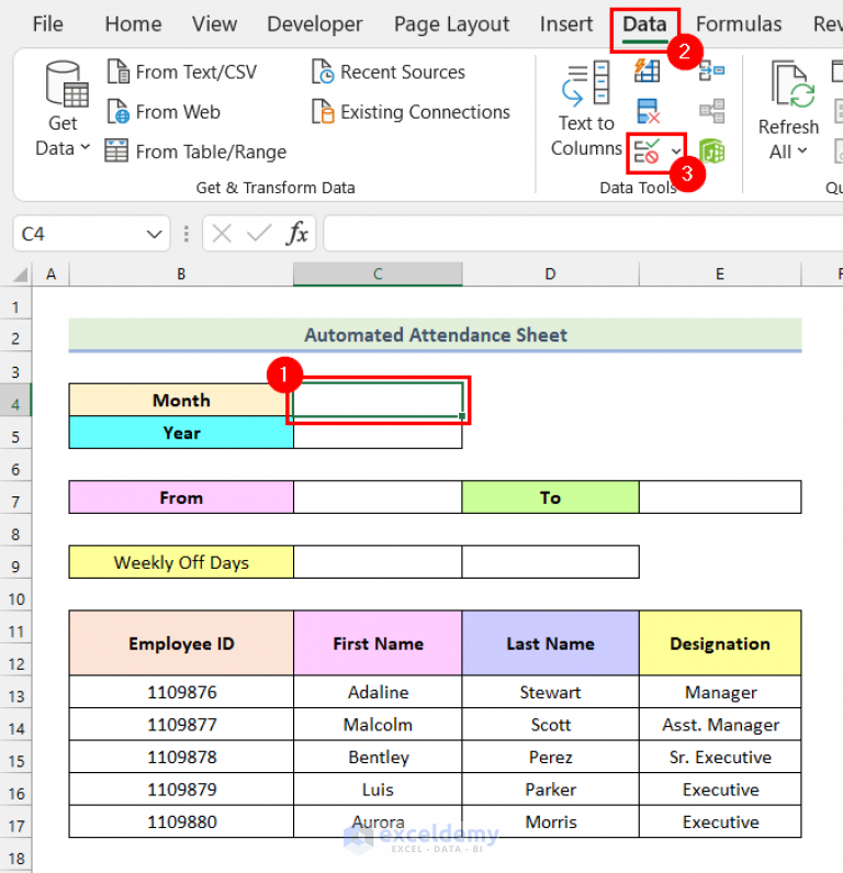 Make Automated Attendance Sheet In Excel With Easy Steps 3013