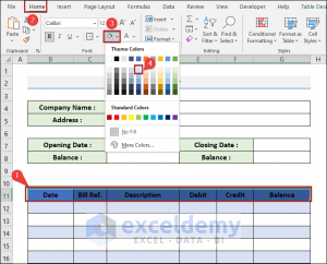 How To Make A Ledger In Excel With Easy Steps Exceldemy