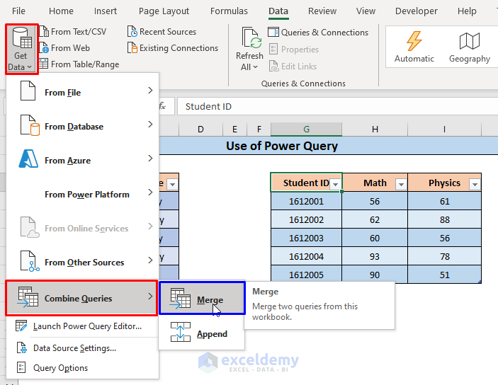 How To Merge Datasets In Excel 5 Easy Methods Exceldemy 1013