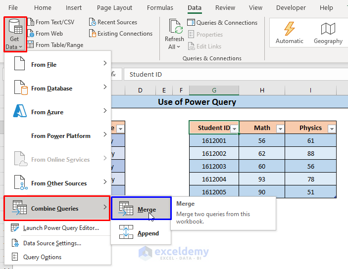 How To Merge Datasets In Excel 5 Easy Methods ExcelDemy