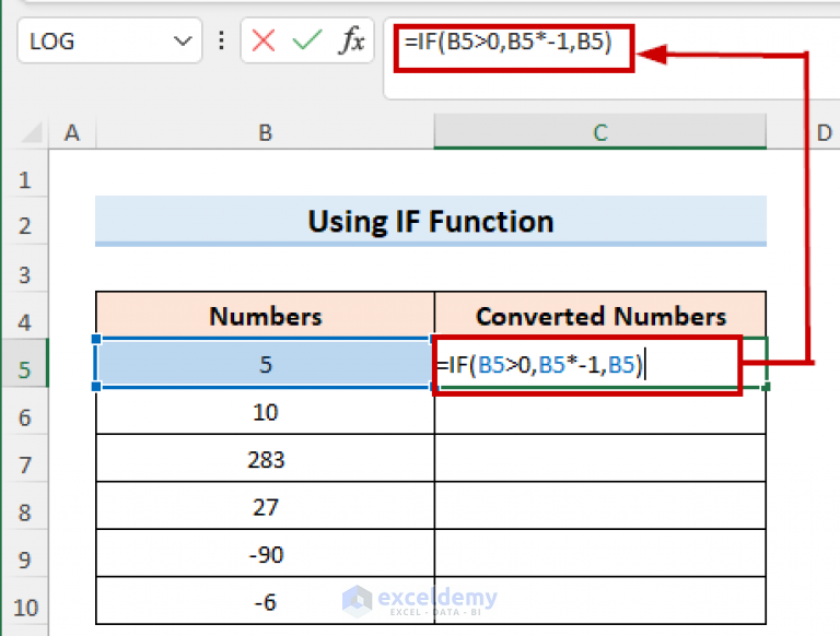 How To Remove A Negative Number In Excel