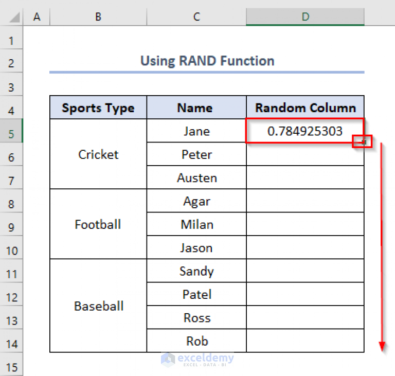 how-to-select-names-randomly-in-excel-5-useful-methods