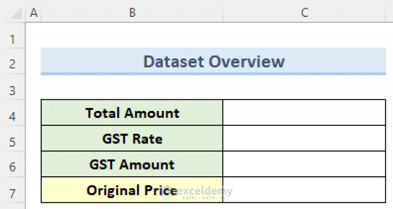 how-to-remove-gst-from-total-amount-in-excel-with-easy-steps