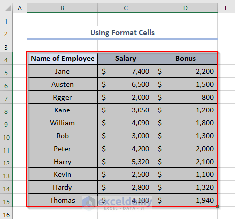 How To Remove Specific Gridlines In Excel (2 Useful Ways)