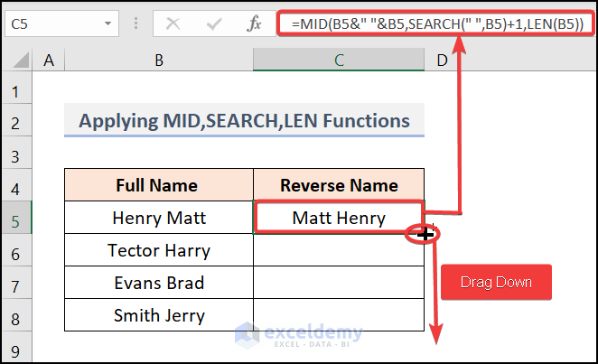 how-to-reverse-names-in-excel-5-handy-methods-exceldemy