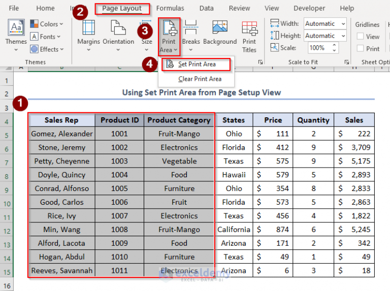 how-to-set-print-area-for-multiple-pages-in-excel-2-ways