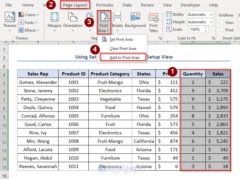 how-to-set-print-area-for-multiple-pages-in-excel-2-ways