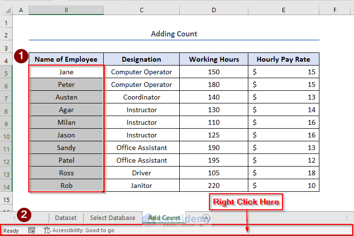 How To Show Count In Excel Status Bar With Easy Steps 