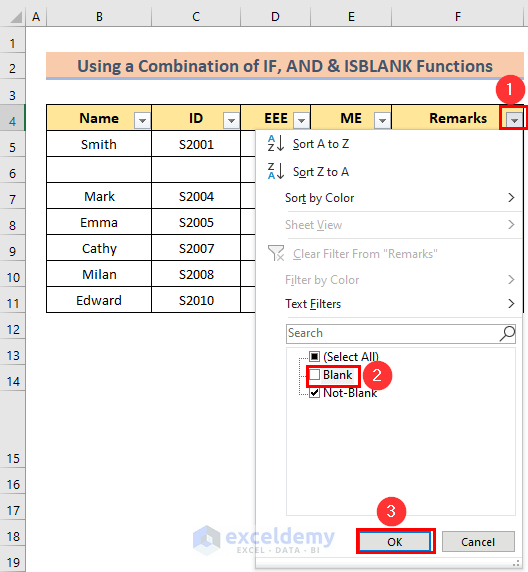 Using the Text Filters to Skip Cells in Excel Formula