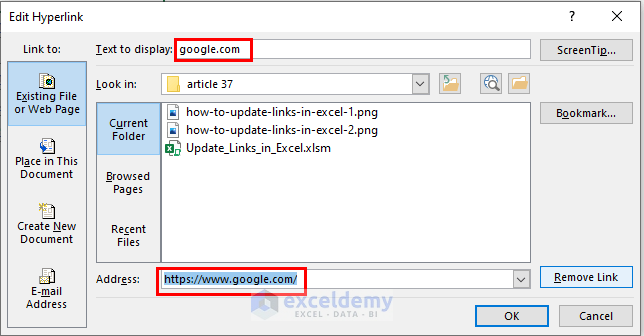 how-to-update-links-in-excel-5-easy-methods-exceldemy