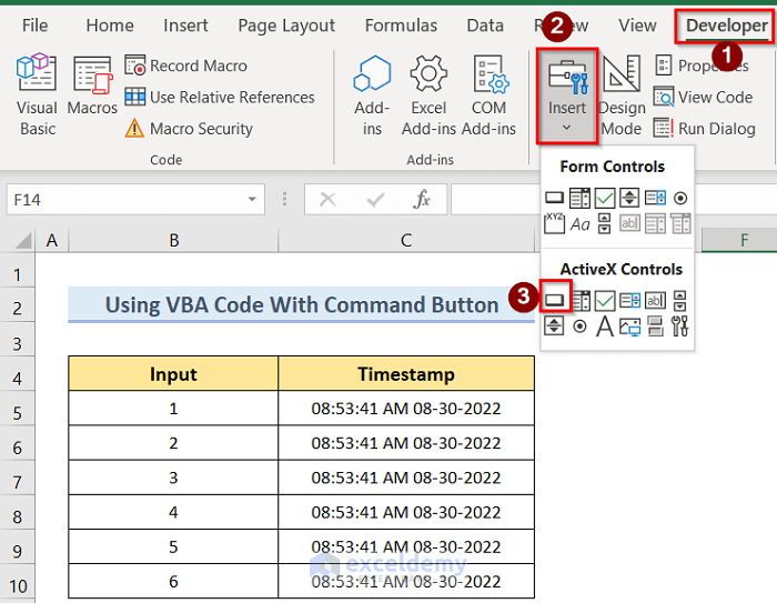 How To Insert Last Modified Date And Time In Excel Cell 