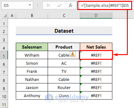 how to find broken links in excel