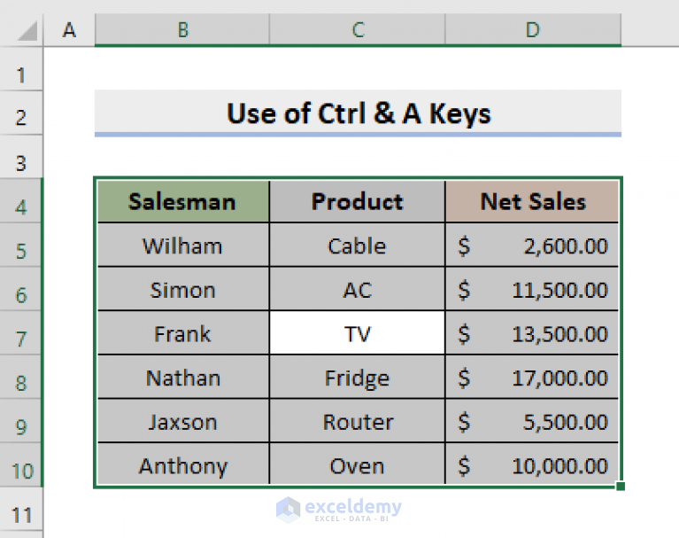 how-to-select-cells-in-excel-without-dragging-7-ideal-examples