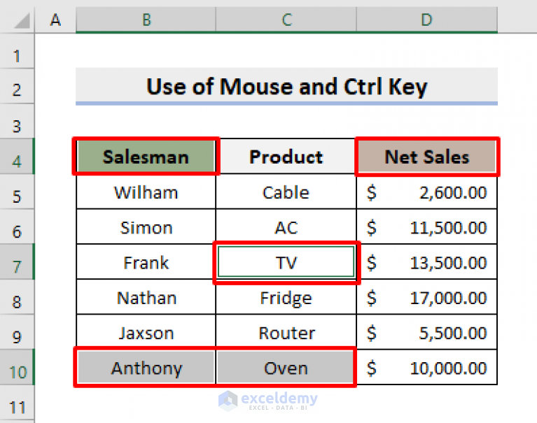 how-to-select-cells-in-excel-without-dragging-7-ideal-examples