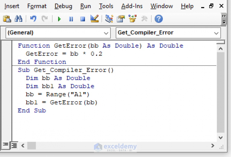 [Fixed!] Sub Or Function Not Defined In Excel VBA - ExcelDemy