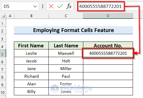How to Stop Excel from Changing the Last Number to 0 - 4 Easy Methods