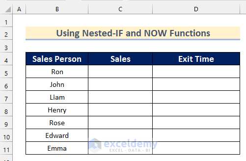 How To Add Time In Excel Automatically 5 Easy Ways 