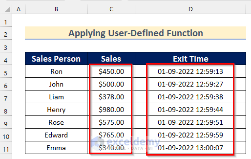 How To Add Time In Excel Automatically 5 Easy Ways 