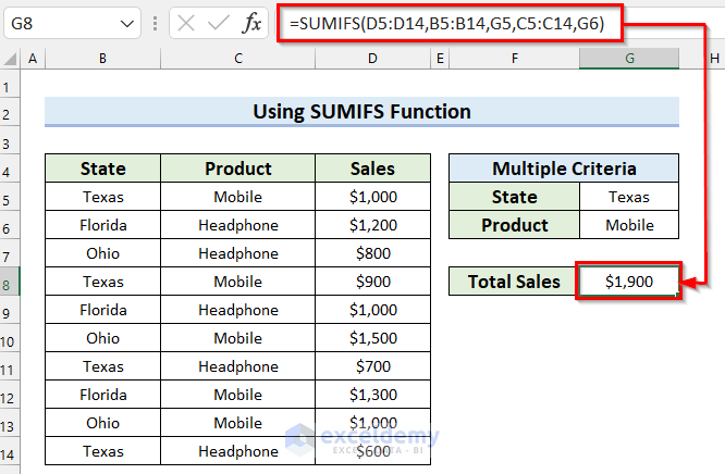 how-to-use-sumifs-function-in-excel-with-multiple-criteria