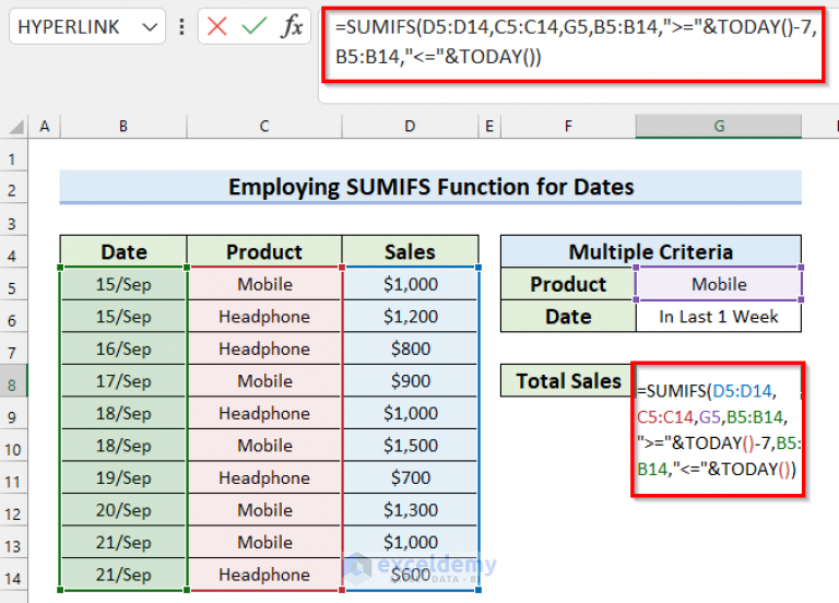 How To Use Sumifs Function In Excel With Multiple Criteria 9794
