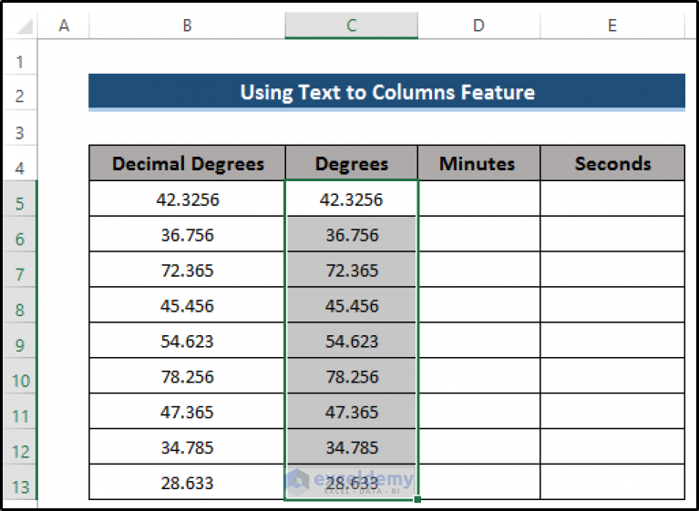 convert-decimal-coordinates-to-degrees-minutes-seconds-in-excel