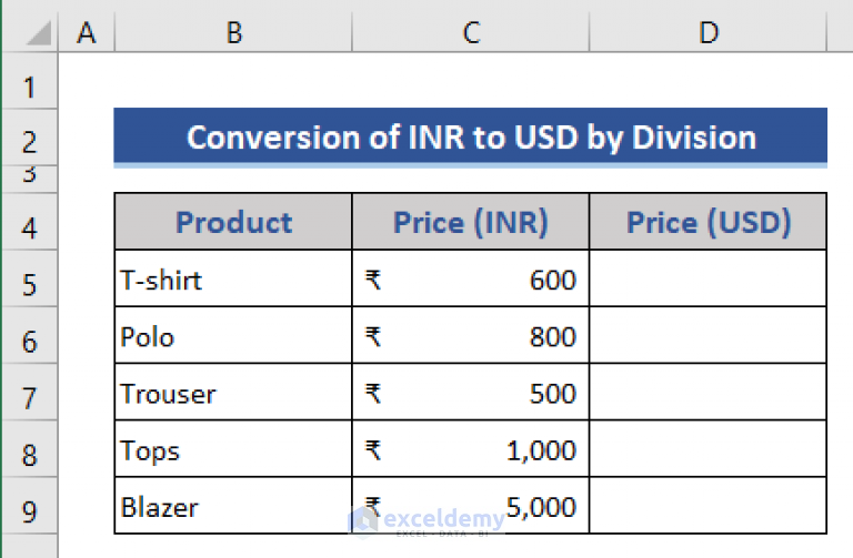 how-to-convert-inr-to-usd-in-excel-4-methods-exceldemy