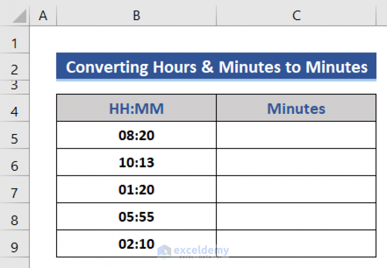 convert-time-to-minutes-in-excel-5-suitable-methods