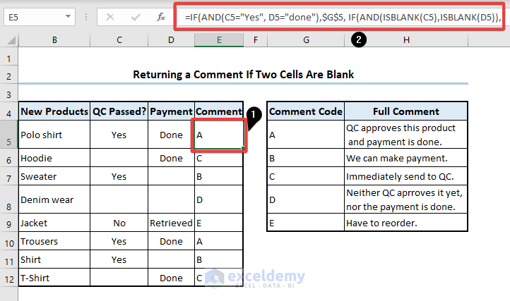 Excel If Two Cells Are Blank Then Return Value ExcelDemy