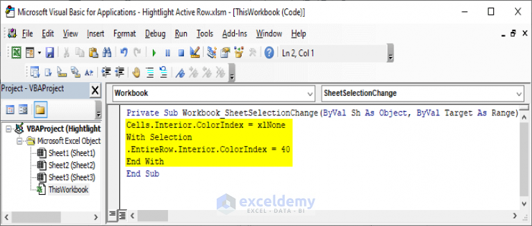 how-to-highlight-active-row-in-excel-vba-2-suitable-examples