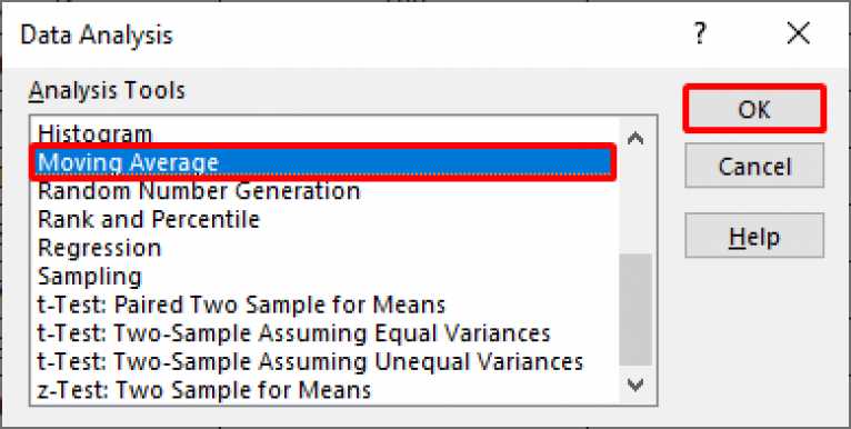 How To Calculate Moving Range In Excel 4 Simple Methods