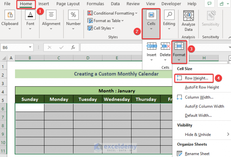 how-to-create-a-monthly-calendar-in-excel-3-effective-ways