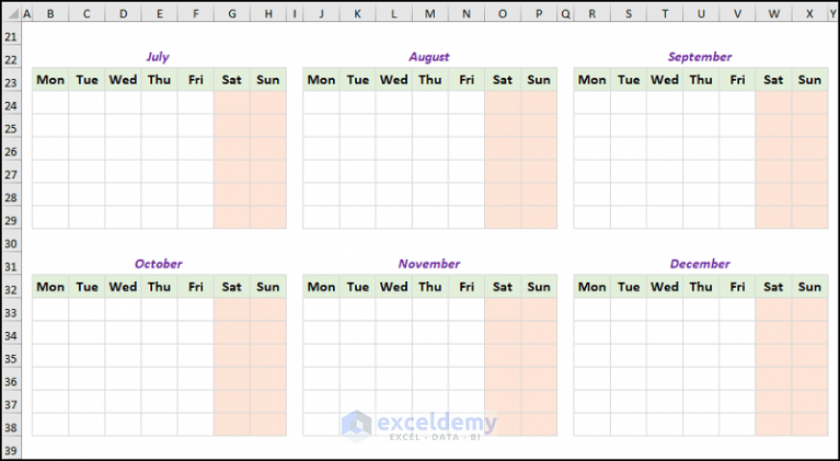 how-to-create-a-yearly-calendar-in-excel-with-easy-steps