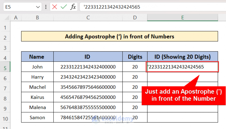 how-to-enter-20-digit-number-in-excel-2-easy-methods