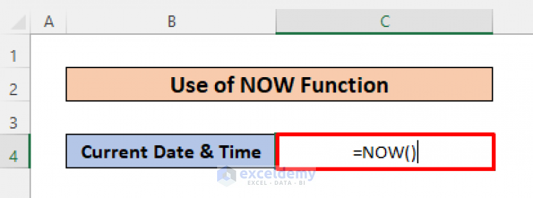 how-to-insert-current-date-and-time-in-excel-5-easy-methods