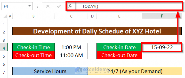 how-to-make-a-daily-schedule-in-excel-6-practical-examples