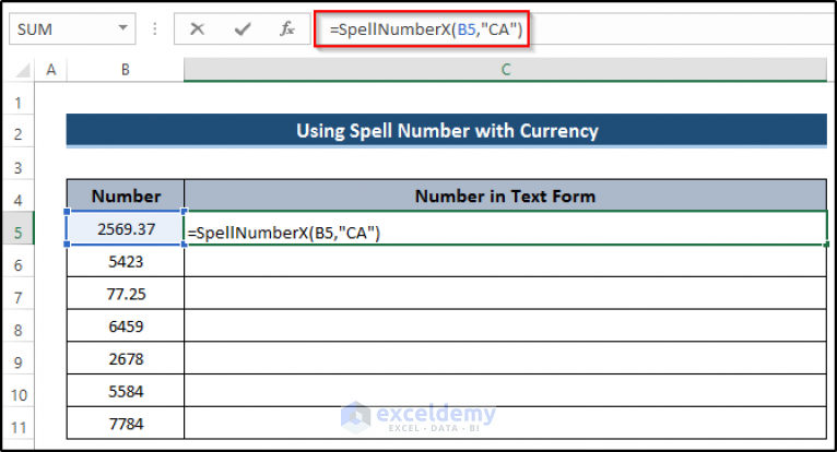 how-to-use-spell-number-in-excel-2-suitable-examples