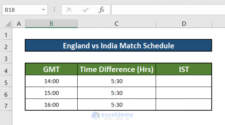 how-to-convert-gmt-to-ist-in-excel-2-suitable-ways