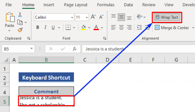 how-to-make-excel-go-to-next-line-automatically-2-examples