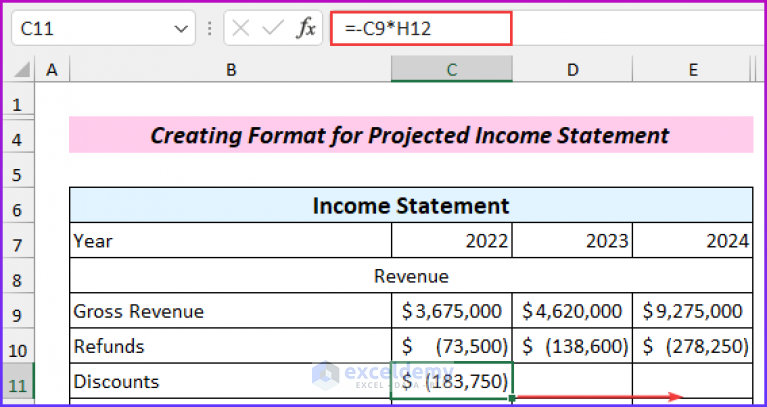 how-to-create-format-for-projected-financial-statements-in-excel